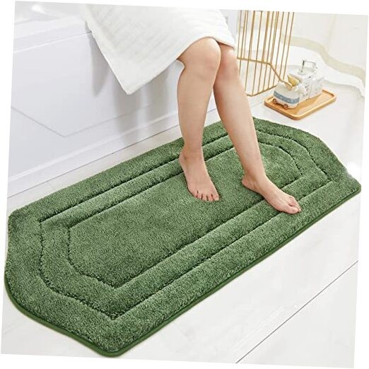 Extra Thick Anti-Slip Bath Mat Set with Soft Plush Rugs for Bathroom