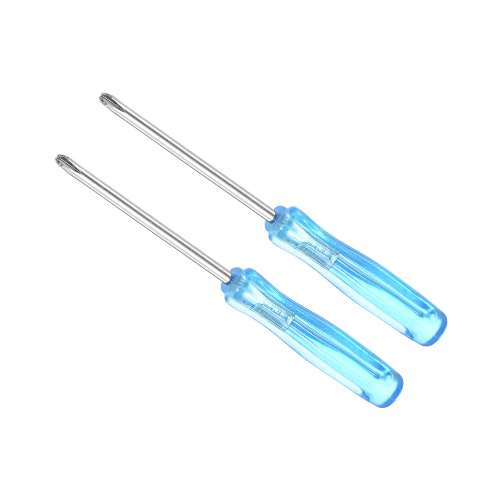 2pcs Small Phillips Screwdriver 2.0mm 65mm with Anti-Slip Grip