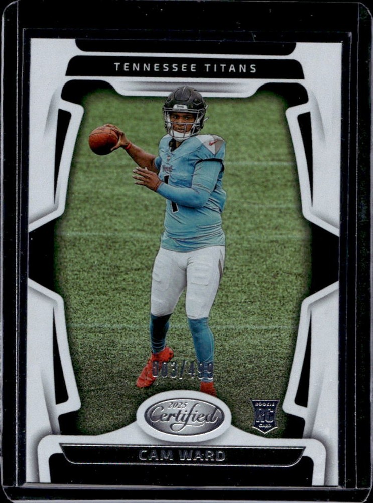 2025 Certified Cam Ward Rookies RC Rookie #/499 Titans