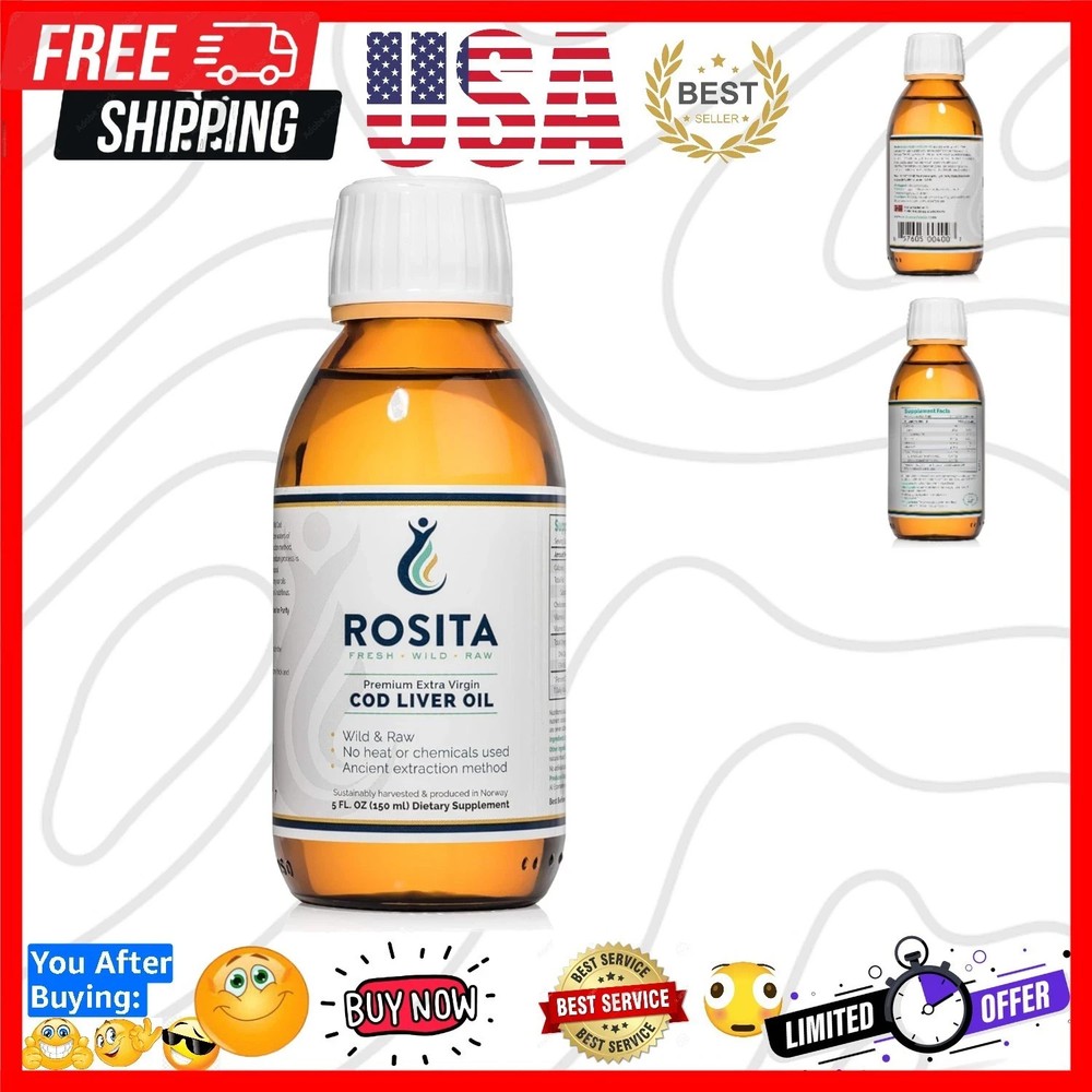 Rosita Extra Virgin Cod Liver Oil Liquid