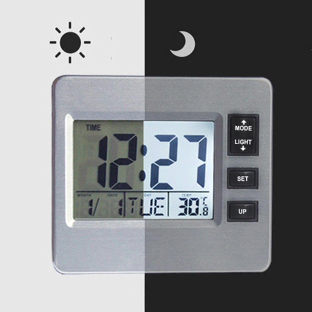 Luminous Digital Alarm Clock for Students Small Bedside Clock with Night Light  