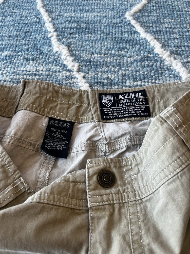 KUHL Mens Rugged Outdoor Pants with Button Closure Size 38
