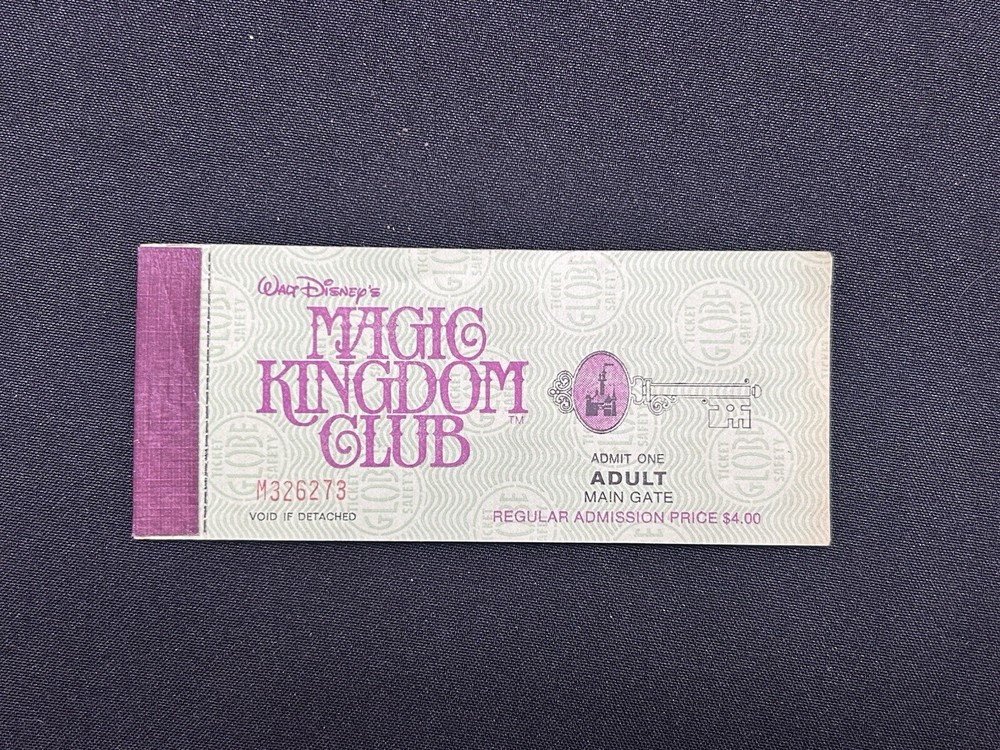 Vintage Disneyland 1973 Magic Key Coupon Book Adult Admission 10/11 Tickets-image