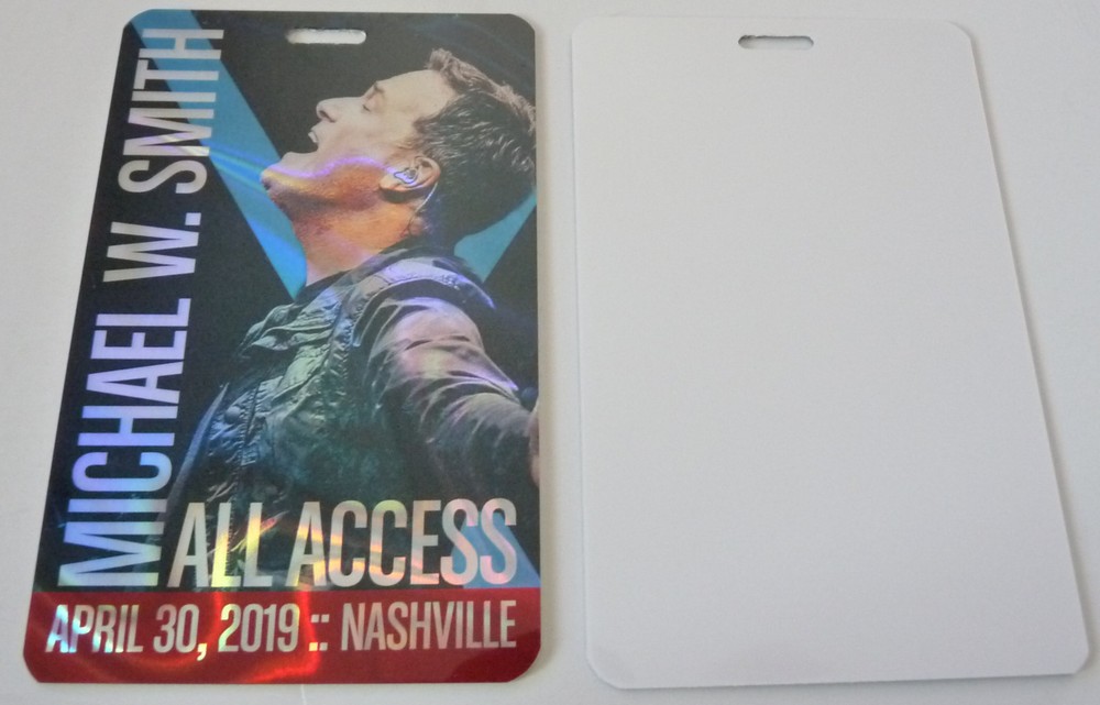 Michael W Smith 2019 All Access Concert Tour Backstage Laminate Pass D12