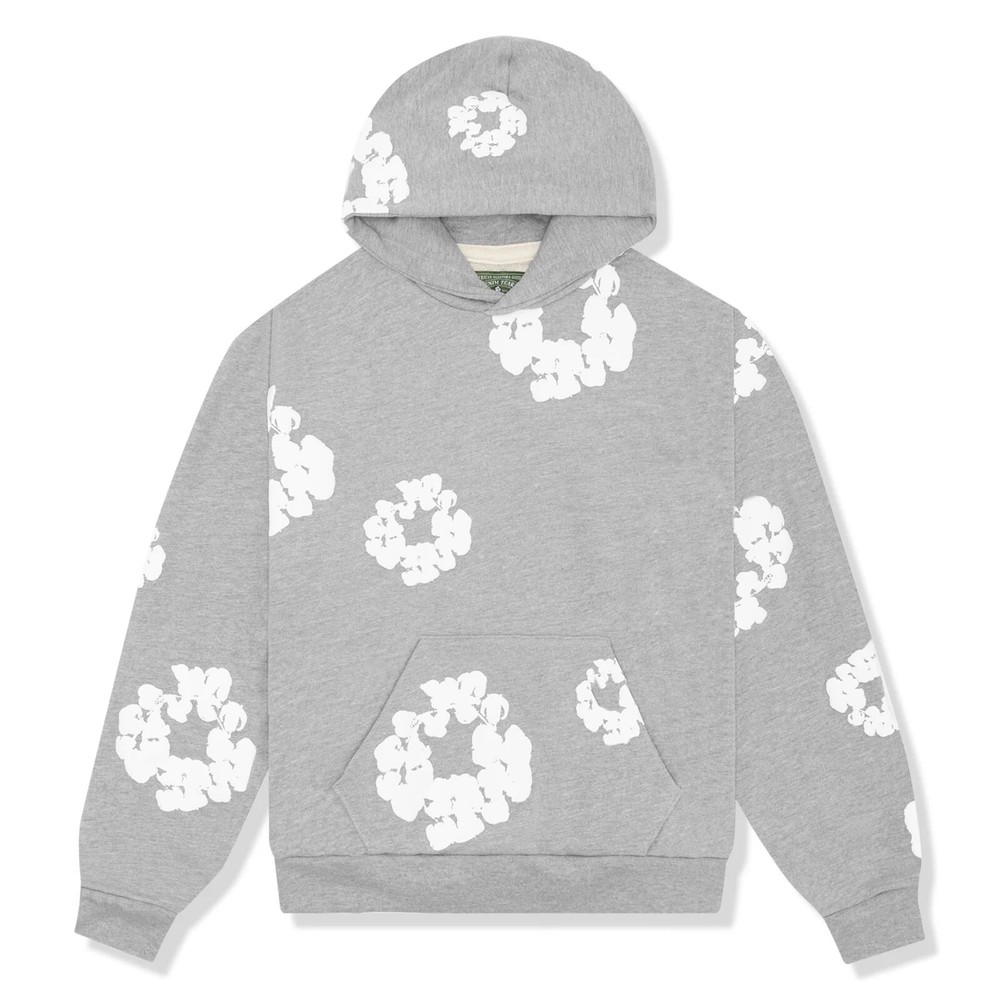 *NEW* DENIM TEARS THE COTTON WREATH SWEATSHIRT GREY - Size Large