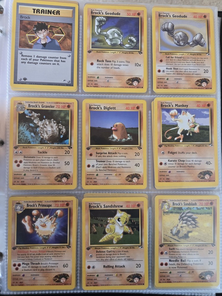Pokemon Brock's Binder x18