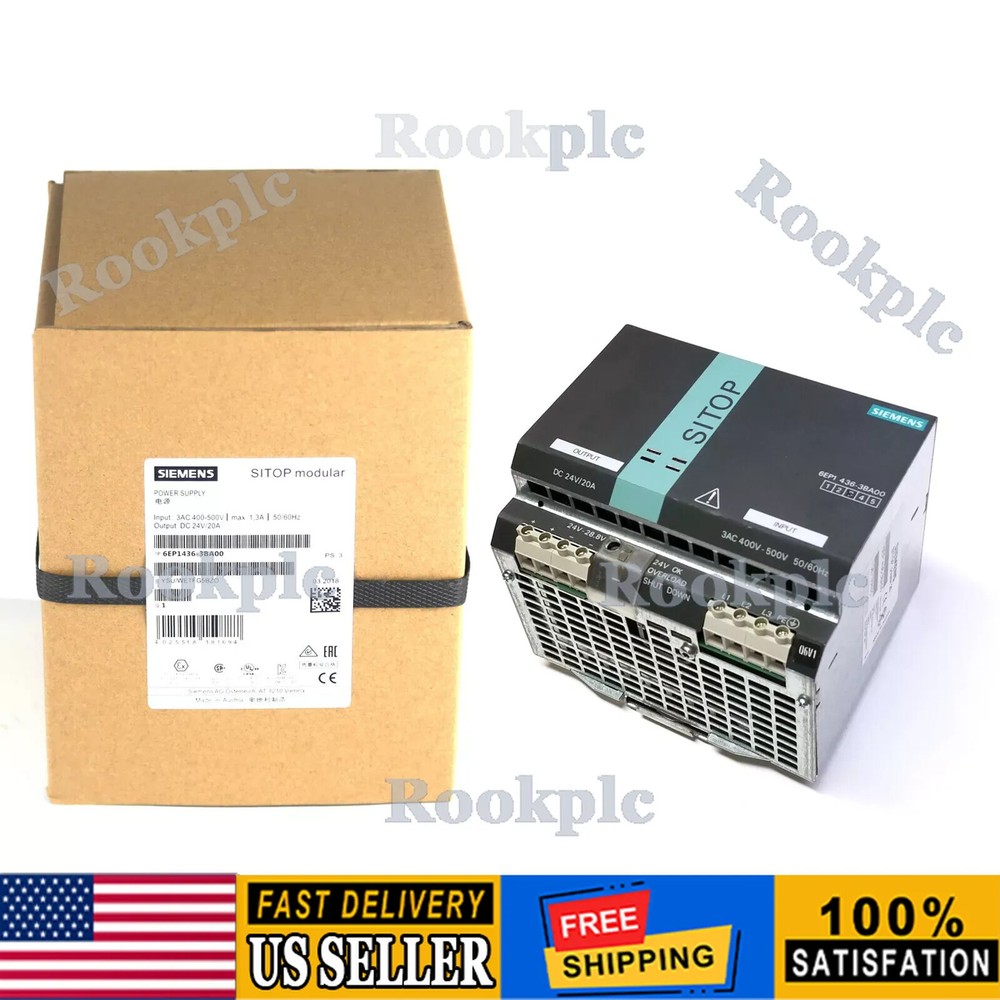 New Siemens 6EP1436-3BA00  SITOP Modular Stabilized Power Supply 6EP1 436-3BA00