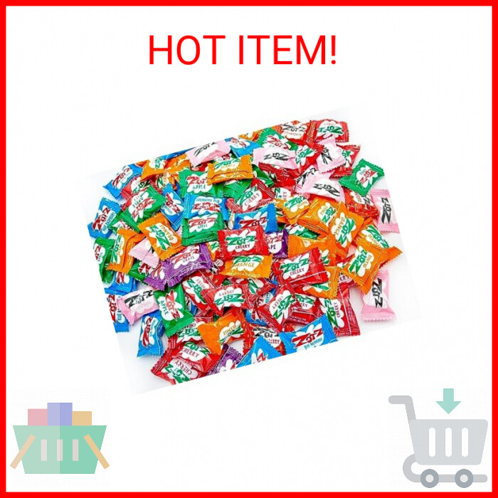 ZOTZ FIZZY Candy 2 lb – Bulk Bag, Assorted Fruit Flavors, Fizzing Candies, Indiv