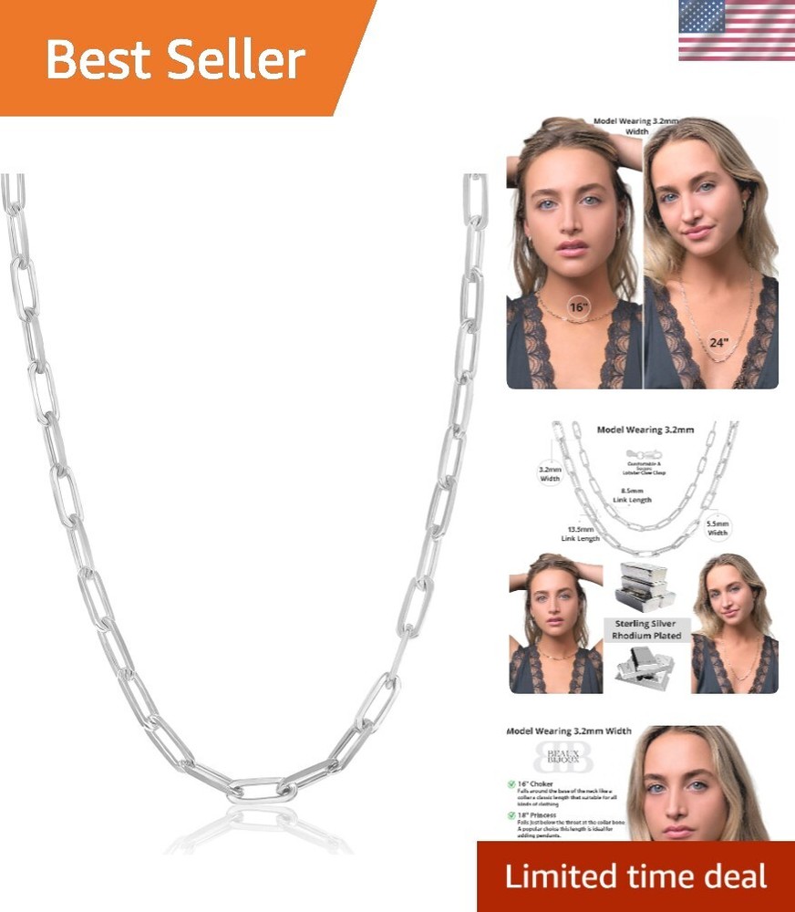 Chain Necklaces for Women | Sterling Silver 14k Gold Plated | Women's Trendy ...