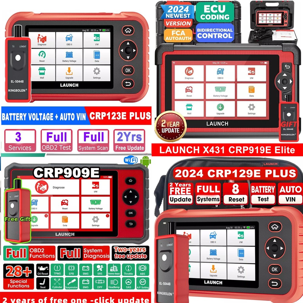 LAUNCH CRP919E CRP129E CRP123E PLUS OBD2 Scanner Car Diagnostic Tool All System
