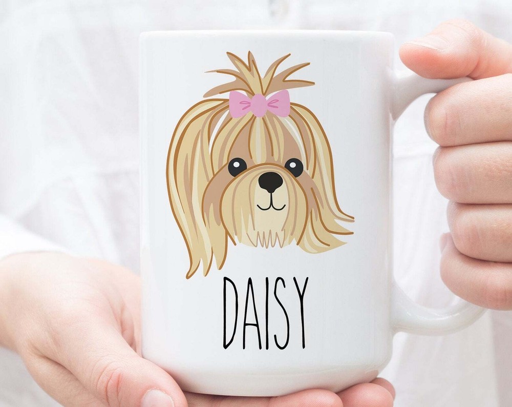 Personalized Dog Mug Custom Dog Photo Mug With Name Dog Lover Gifts Pet Coffee