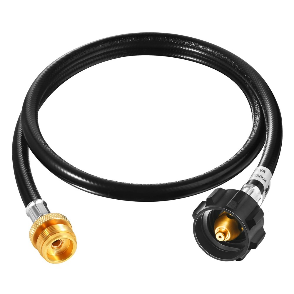 Manguera de propano de 4 pies, manguera adaptadora de propano conexión de tanque de propano de 1 lb a 20 lb, P...