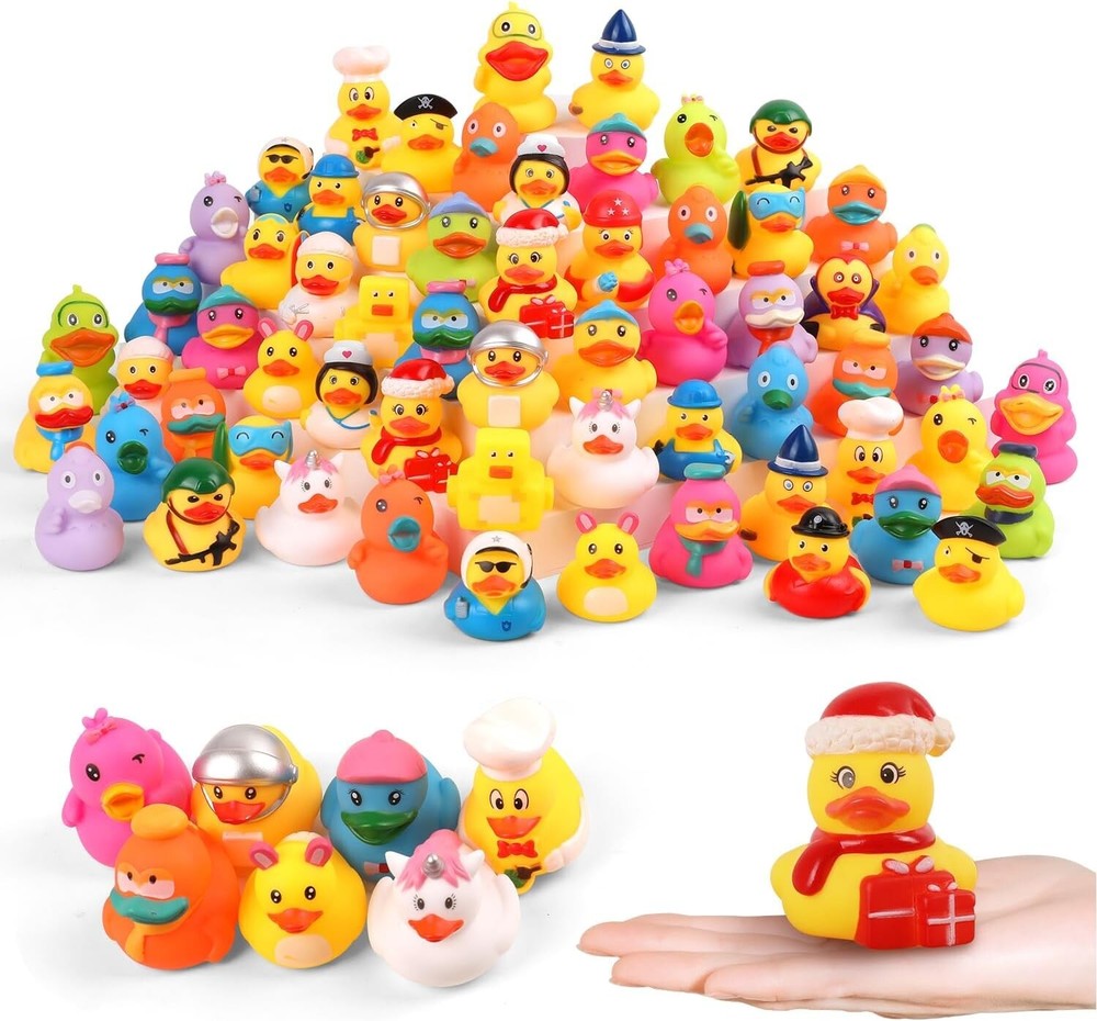 Bulk Rubber Duck Assortment for Jeep Ducking Bath Toys & Floaters