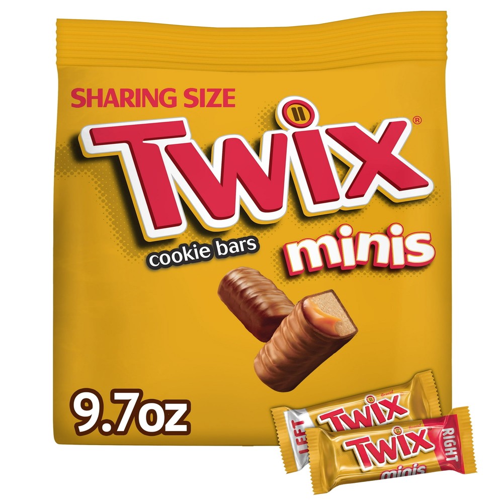 Twix Caramel Chocolate Cookie Candy Bar Sharing Size 9.7 oz Bag