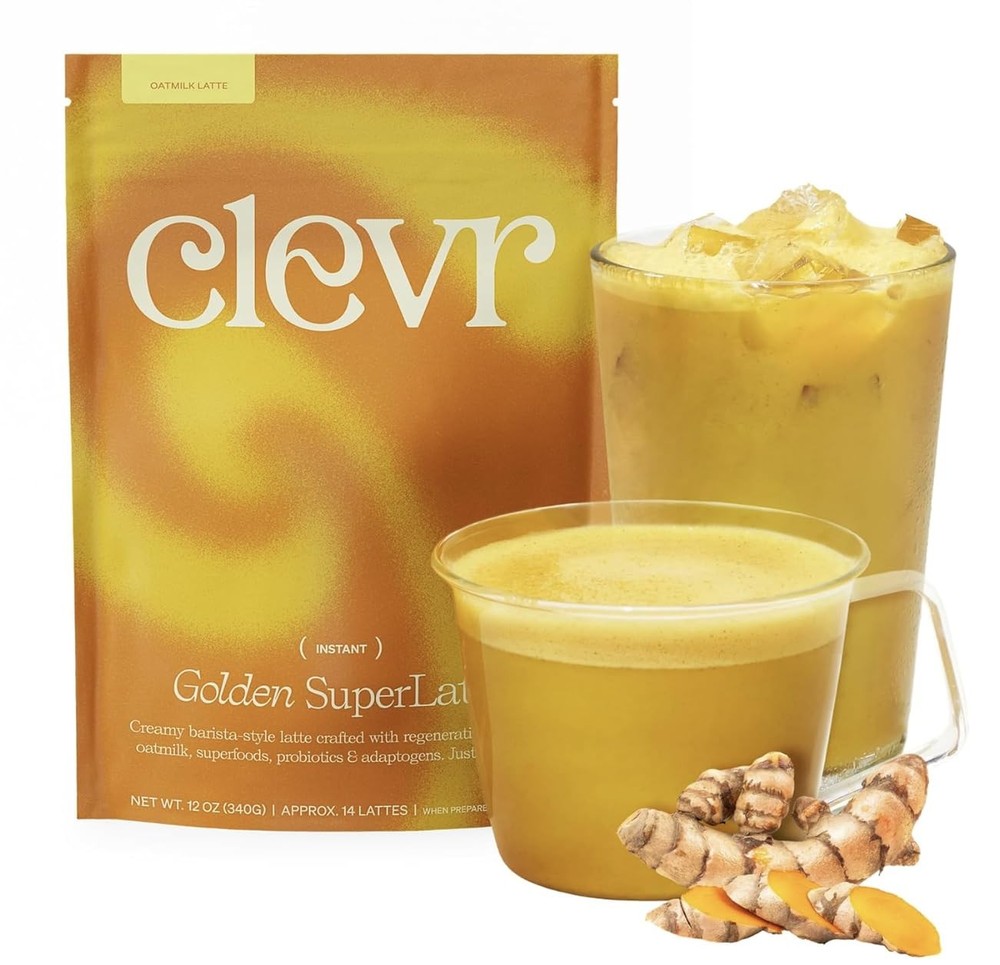 Clevr Blends Turmeric Powder, Golden Milk Instant Latte Mix, Superfood...