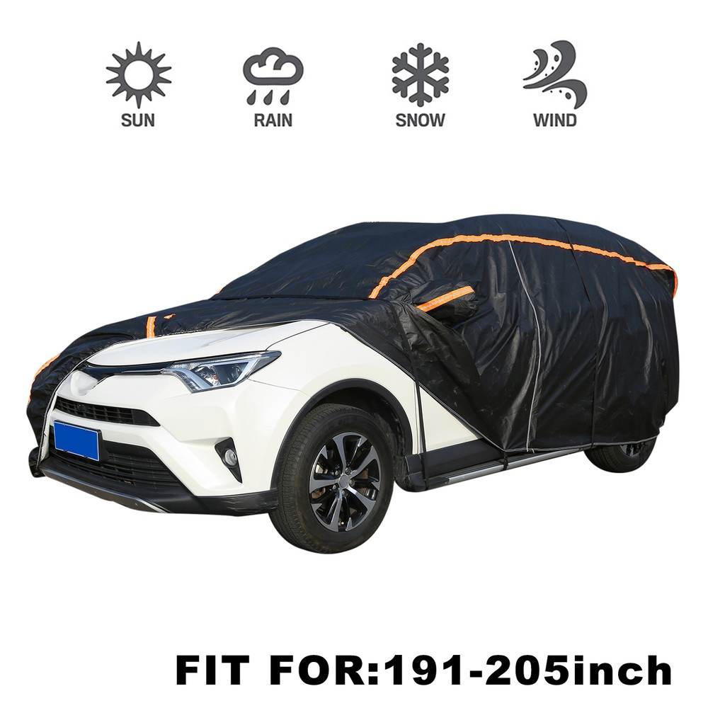 Car Cover All Weather Full Covers UV Snow Rain Wind Dust for SUV 191-205in K5C2