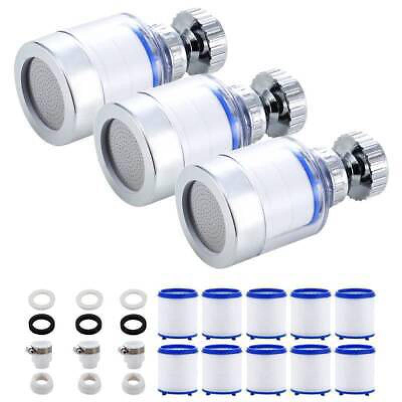 Universal 360° Rotating Bathroom Faucet with 3-Stage Water Filter