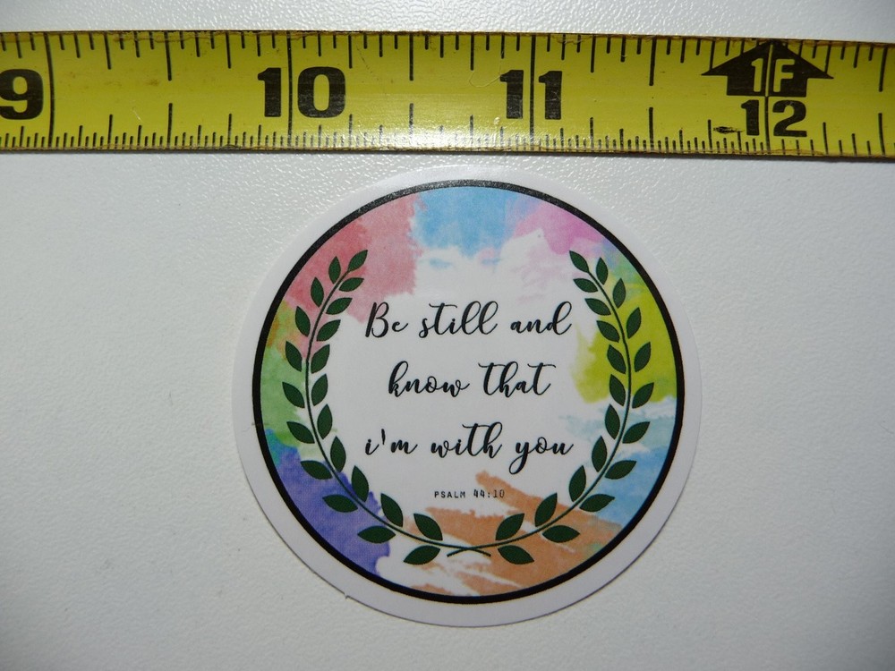 I Am With You Springs Circle Decal Sticker Christian Faith Church Car Window