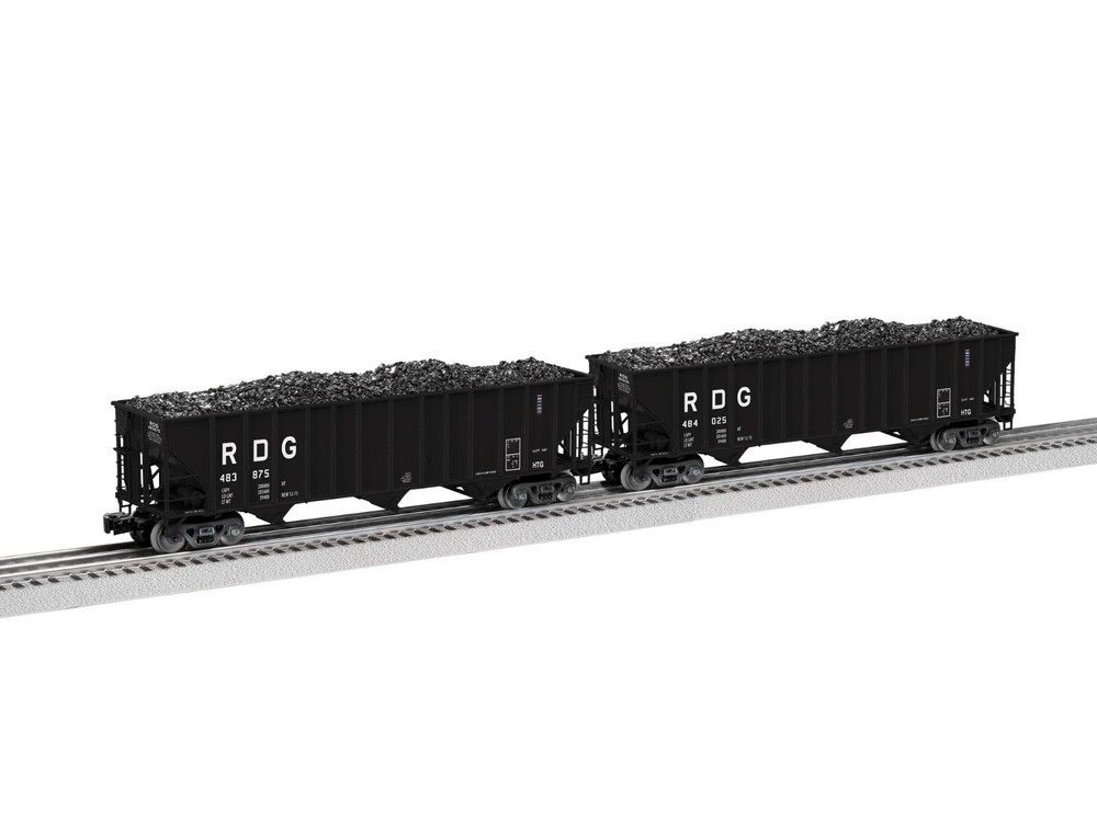 LIONEL 2326110 Reading 100 Ton Hopper Freight Car 2-Pack O Scale Model Train