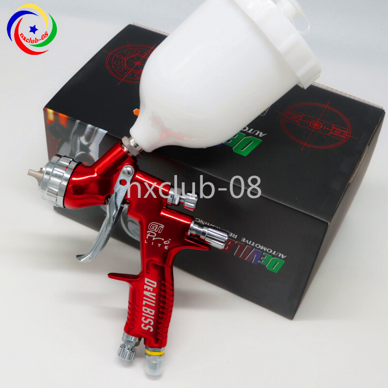 For Devilbiss Red Spray LVMP Car Pain Tool Pistol Gun GTI PRO LITE 1.3mm Nozzle