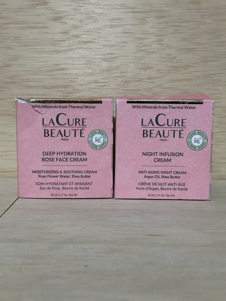 1-LaCure Beaute - Anti-Aging  Day & 1-Night  Infusion Cream - 50 ml / 1.7 oz Ea
