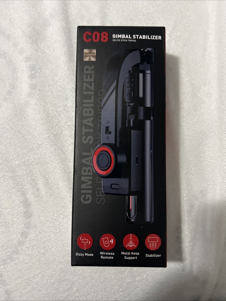 C08 Gimbal Stabilizer Selfie Stick Tripod Wireless Remote Metal Keep Support
