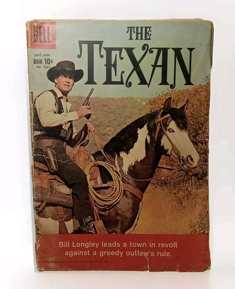 THE TEXAN #1027 1959-DELL-RORY CALHOUN-WESTERN-TV SERIEs