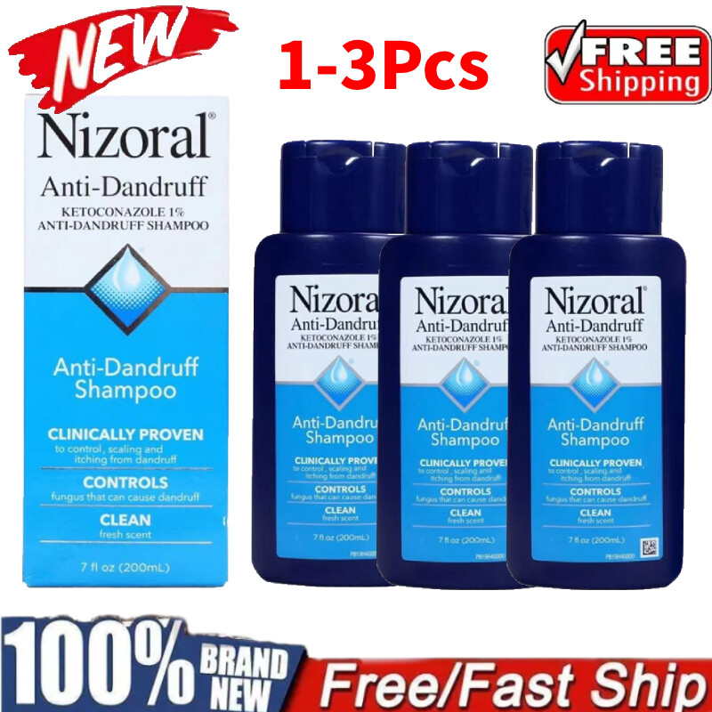 1/2/3pcs Nizoral Anti;Dandruff Shampoo 7 Fl Oz By Compeed 200ML-