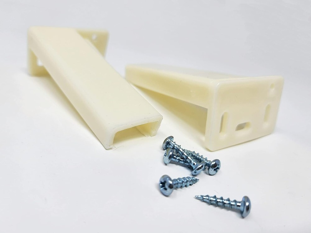 One Pair KTHR9000RL Rear Drawer Track Socket Mounting Back Plates Brackets