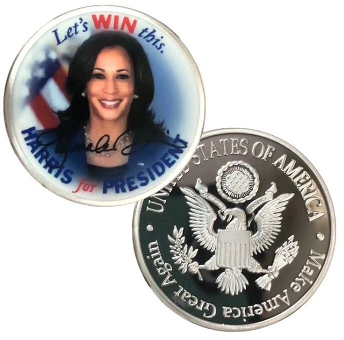 HARRIS For President Commemorative Challenge 2024 Coin