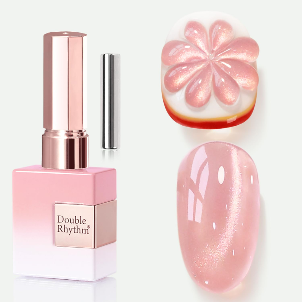 0.5oz Cat Eye Gel Polish with Magnet 15ML Holographic Glitter Shimmer Translucent