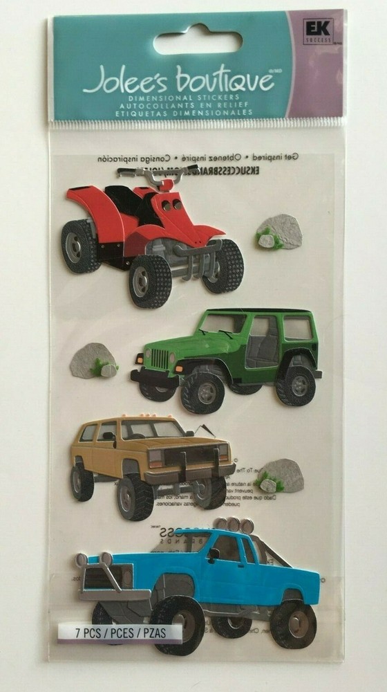 Off-Road Adventure Jolee's Boutique Dimensional Stickers for Trucks Jeeps ATVs