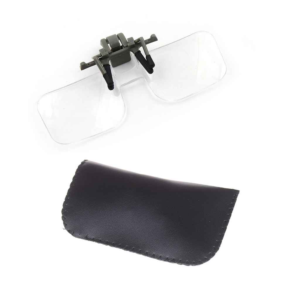 Magnifier Clip On Glasses Magnifying Glasses Eyeglasses Watch Repair Tool*a5