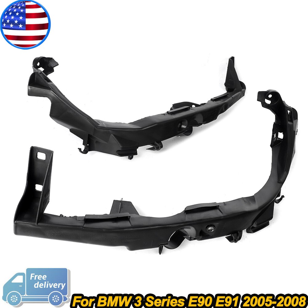 2PCS Headlight Support Frames Front Left & Right for BMW E90 E91 51647116707
