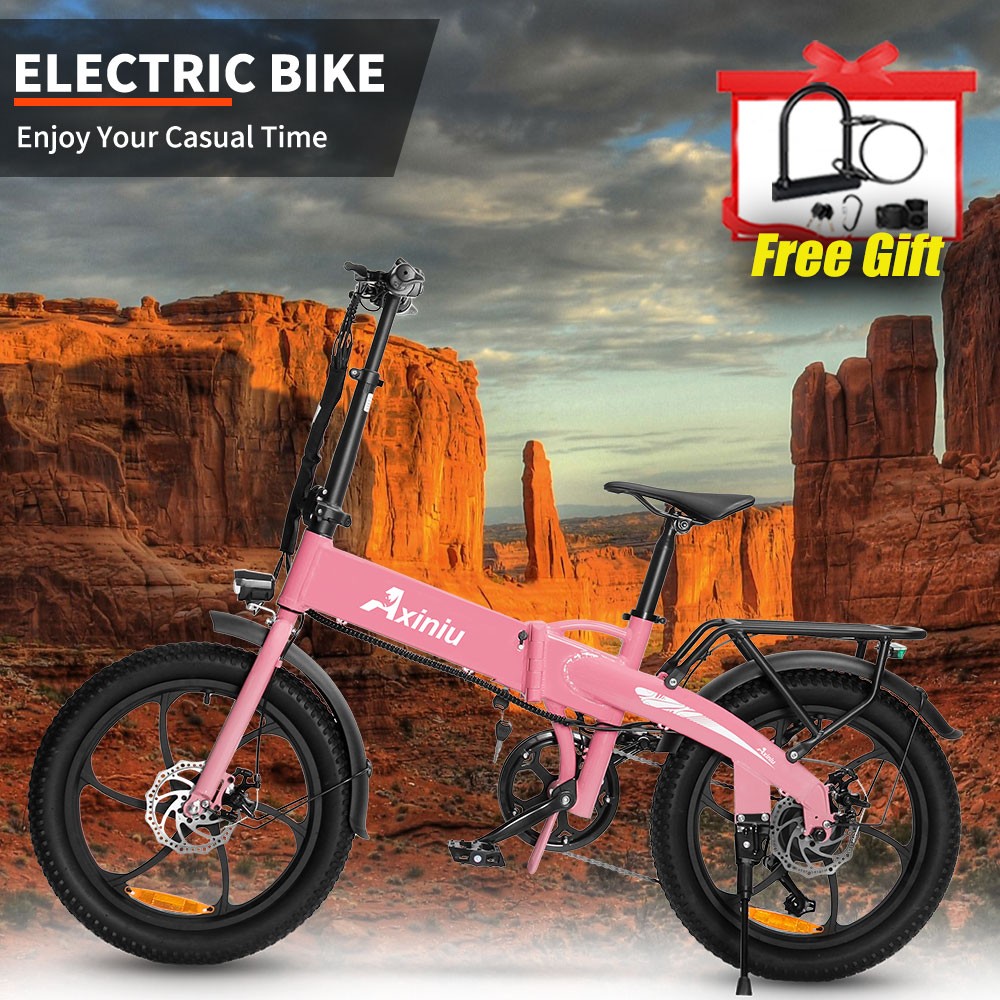 20 Inch Fat Tire Folding E-Bike for Adults 850W 48V 10.3Ah Battery