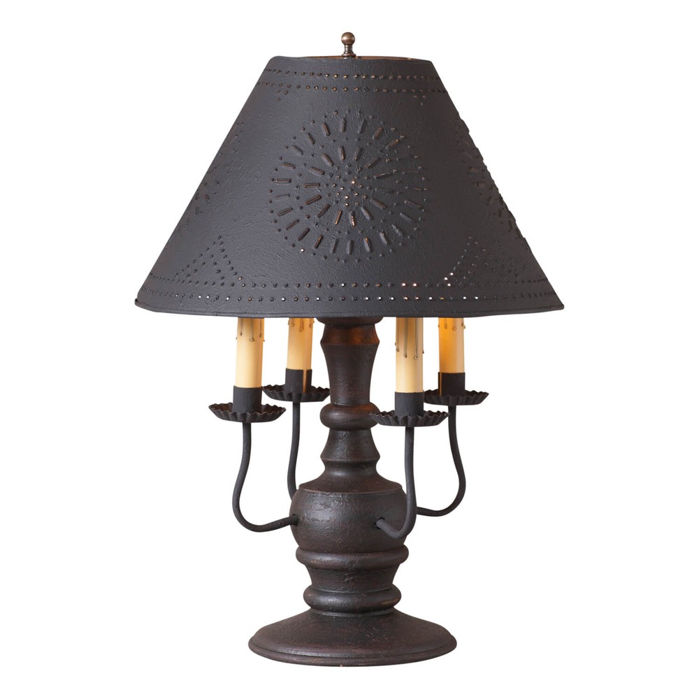 Cedar Creek Lamp in Americana Black with Shade