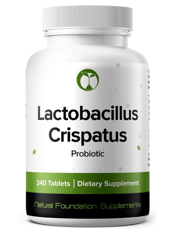 Lactobacillus Crispatus 240 Tablets | 3Billion CFU Probiotic for Vaginal & Feminine Health Support  
