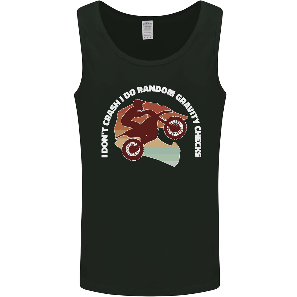 Funny Motocross Scrambling Dirt Bike Motorbike Mens Vest Tank Top