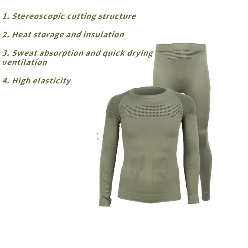 Russian Army Military Tactical Outdoor Sports Thermal Underwear set Suit Winter