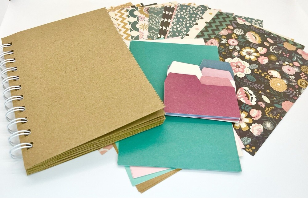 Make Your Own Scrapbook, Craft Kit, DIY Blank Junk Journal, Paper bag Album