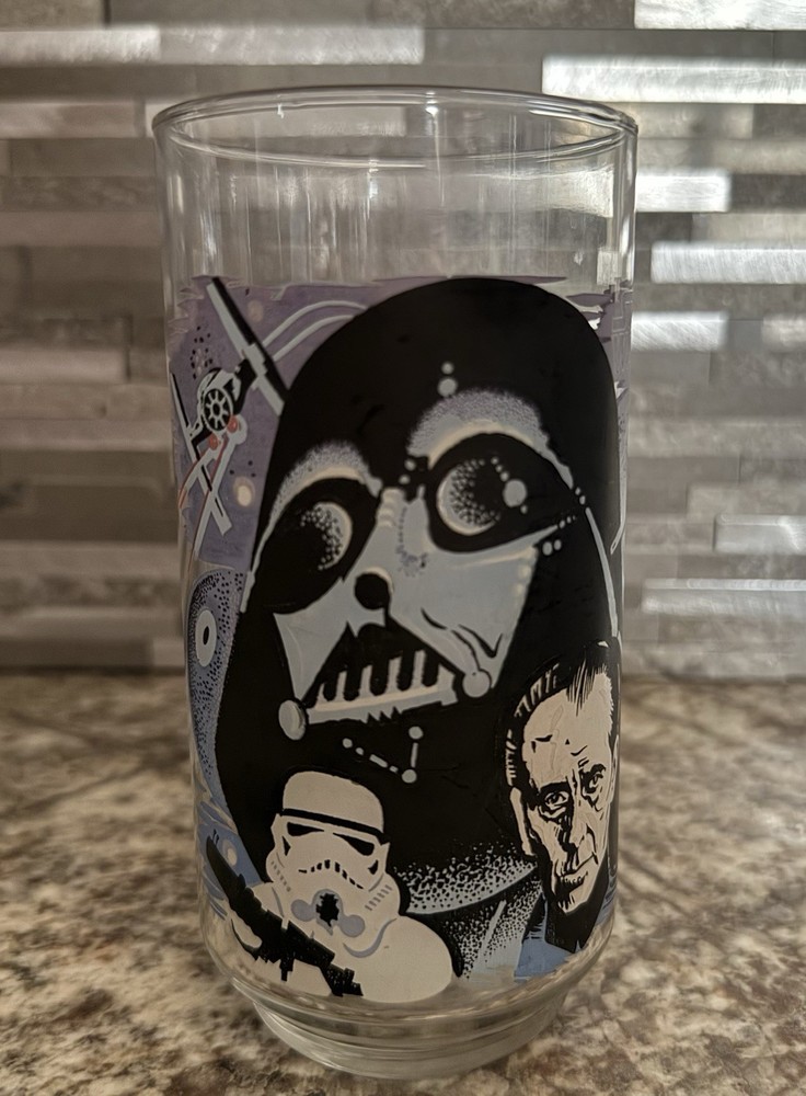 Burger King 1977 Star Wars Darth Vader Collectible Drinking Glass A New Hope