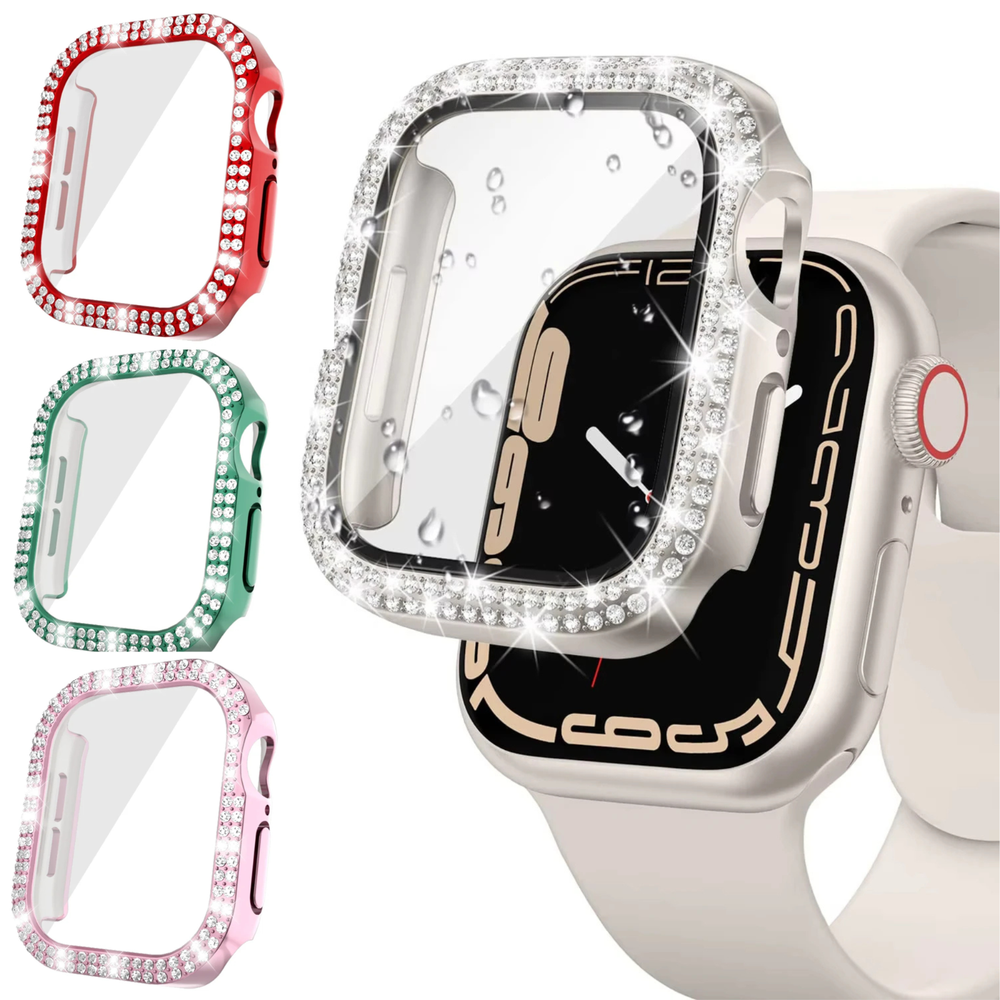 Bling PC Bumper Case Cover For Apple Watch Series 10 9 8 7 6 5 4 3 SE 40/41/45MM