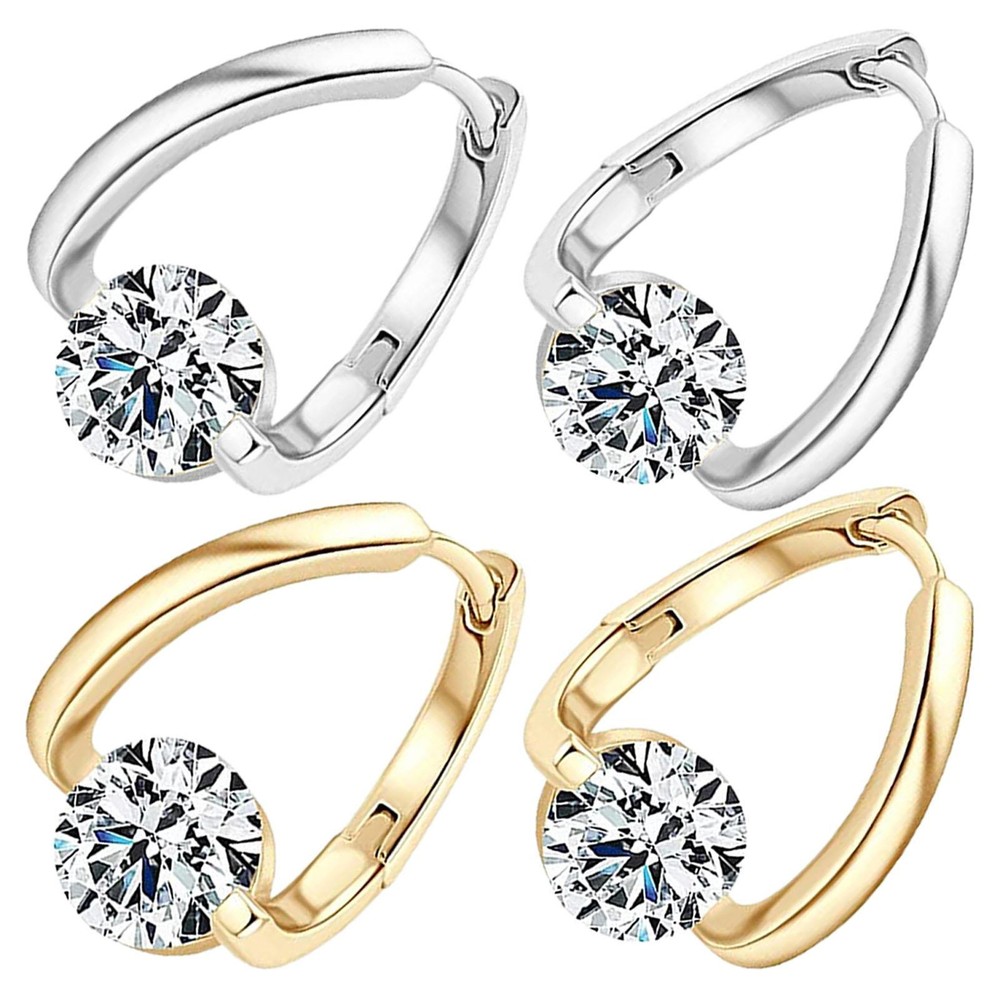 Crystal Magnetic Therapy Earrings Piercing Lymph Detox Weight Loss Earrings