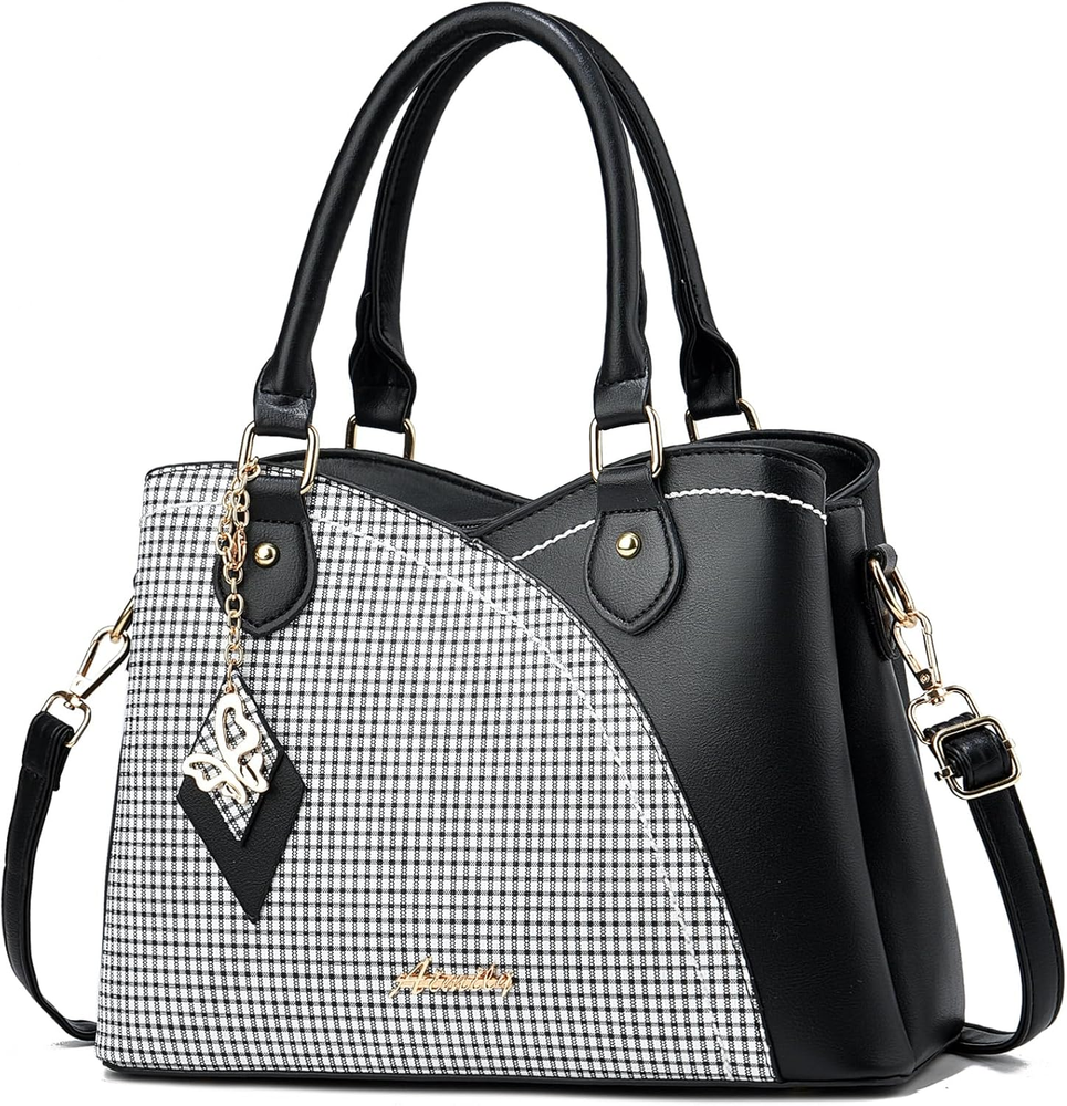 Stylish PU Leather Tote & Crossbody Bag for Women - Versatile Handbag