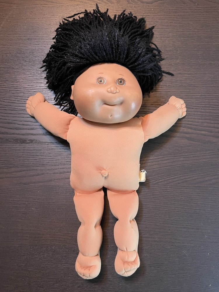 CABBAGE PATCH KID Girl Doll Mattel First Edition 1988 Black Hair Brown Eyes Vintage Collectible