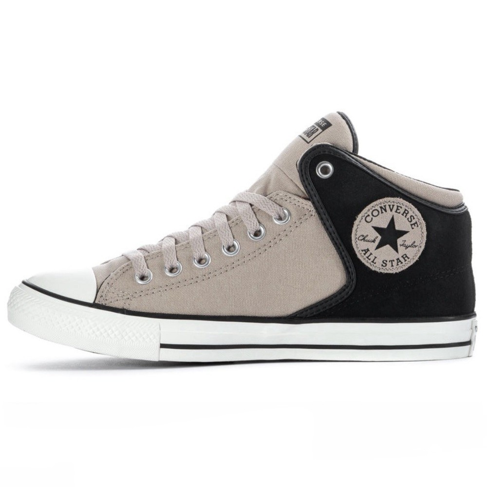 Converse CTAS High Street Mid Top Shoes Papyrus Black A14294C Mens Size 10 NWB