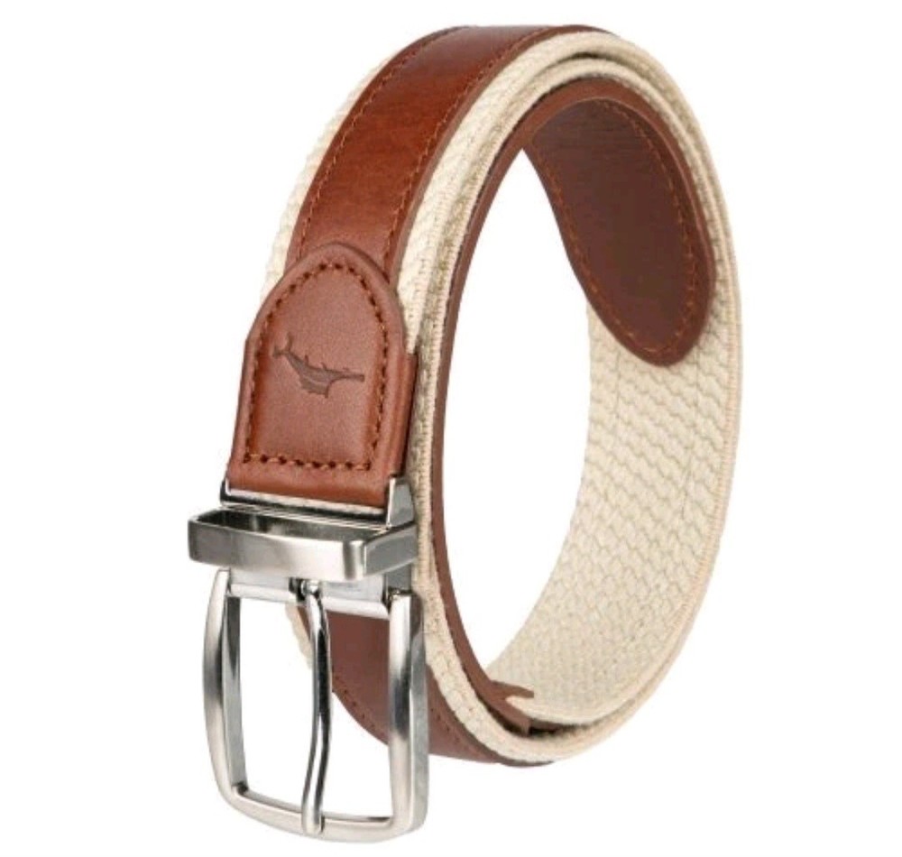 TOMMY BAHAMA REVERSIBLE BELT SIZE XL TAN