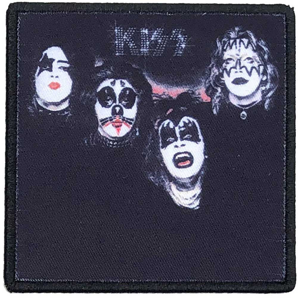 Kiss Patch Blurred Kiss Album Cover Band Logo new Official Black Printed Iron On