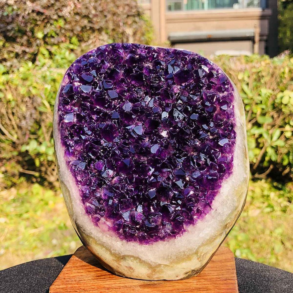 2020g Natural Uruguayan Amethyst Cluster Cave Display Specimen Healing Crystal 3006