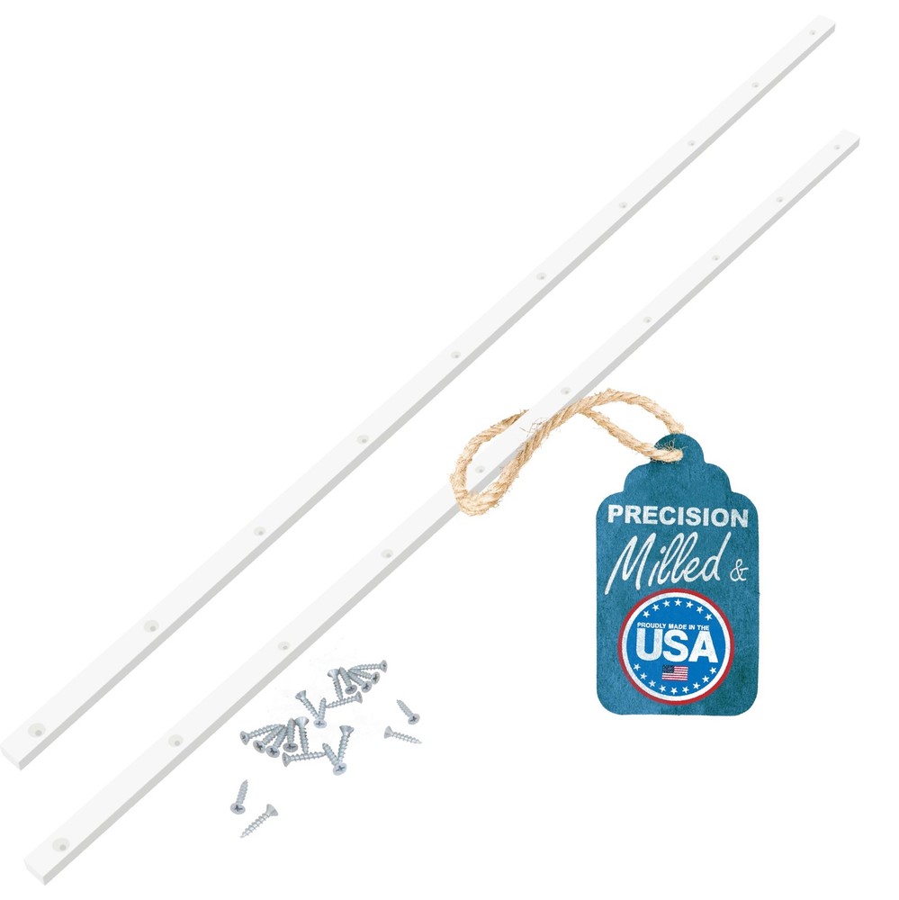 36 Inch UHMW Miter Bar with Predrilled Holes and Screws for Table Saw 3/4 x 3/8 Inch